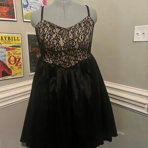Torrid/Retro Chic Black and Tan Formal Dress